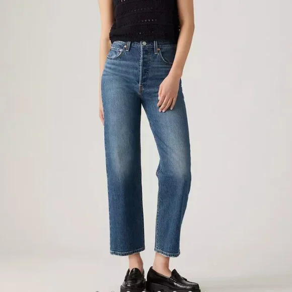 Levi's Ribcage Straight Ankle Women's Jeans Sz 31 - Picture 2 of 14